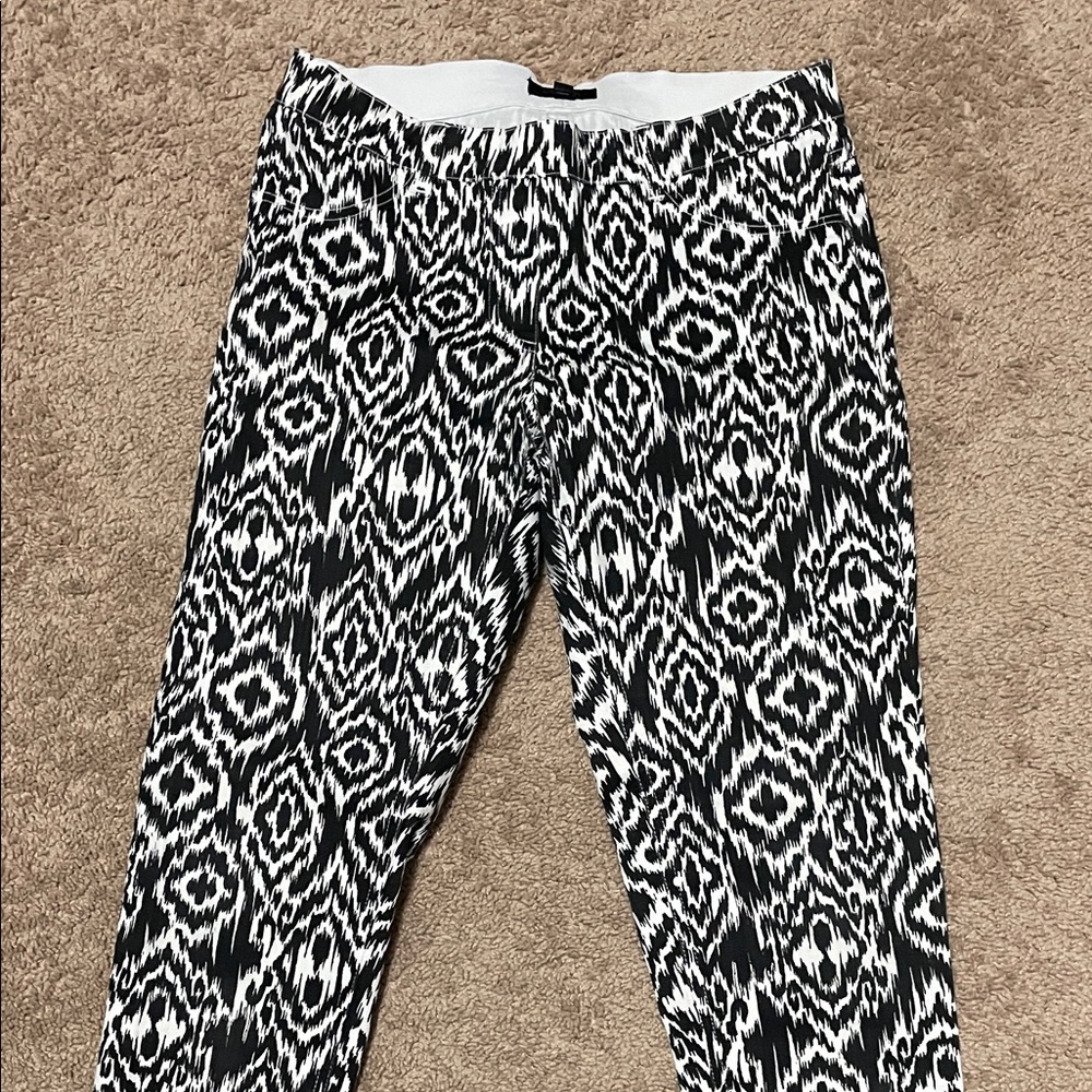 Black and White Patterned Pants